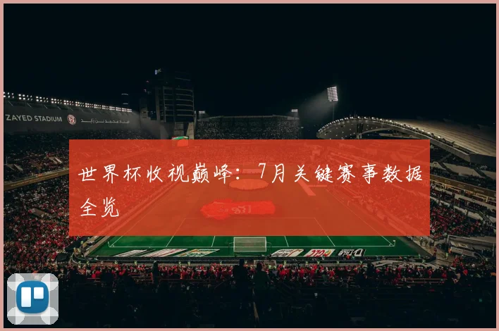 世界杯收视巅峰：7月关键赛事数据全览